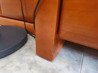 Mesa TV salón madera