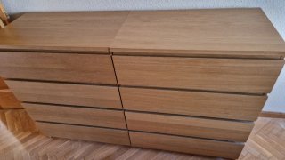2 Cómodas Ikea Malm Madera Marrón