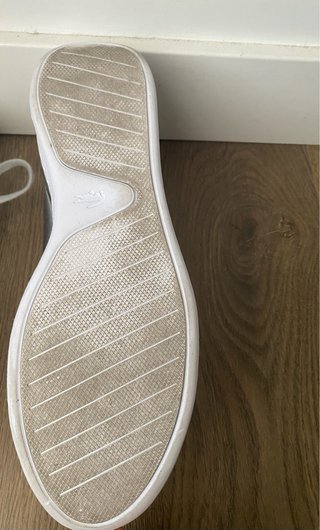 Zapatillas Lacoste plateadas