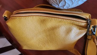 Set 2 Bolsos color mostaza. Polipiel "blandita".