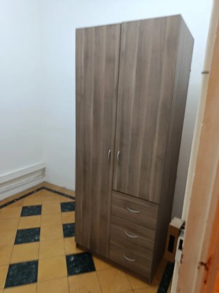 Armario blanco 3 puertas con espejo