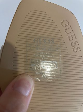 Sandalias Guess Blancas Cuero