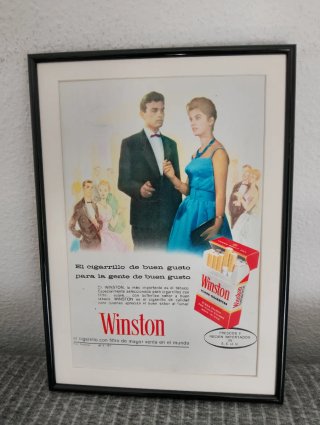 Anuncio Vintage Winston con Marco