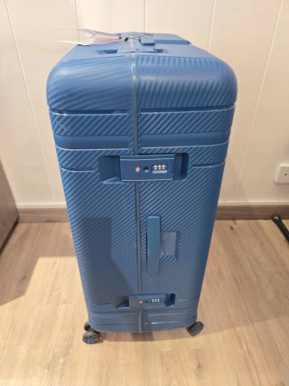 Maleta grande Movom azul cierre anclaje