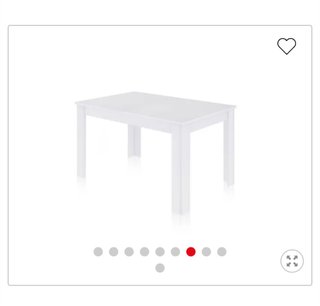 Mesa Comedor Extensible Blanca
