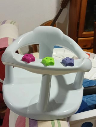 Asiento Baño Bebé con Juguetes Estrella