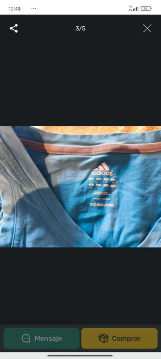 Camiseta tirantes Adidas azul
