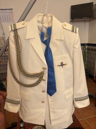 Traje de Comunión Niño Blanco y Azul
