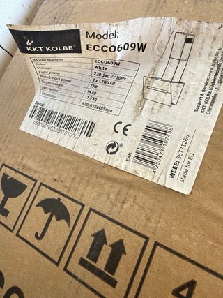 Campana Extractora KKT KOLBE ECCO609W Blanca