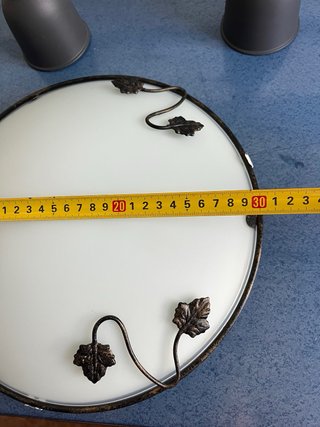 Plafón Techo Cristal y Hierro Forjado