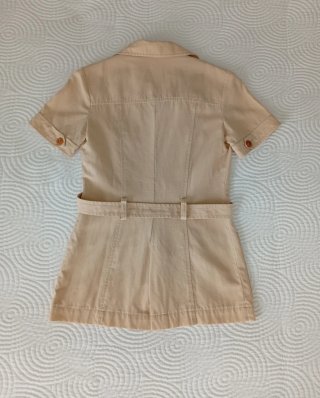 Sahariana MNG mujer manga corta beige Talla S