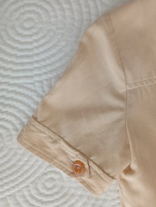 Sahariana MNG mujer manga corta beige Talla S