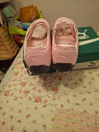 Zapatillas Bailarinas Puma Rosa y Blanco