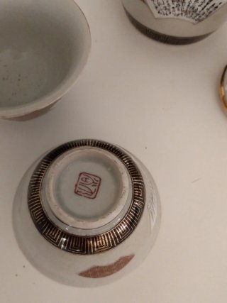 Figura Geisha y Juego Té Oriental