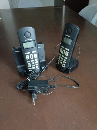 Teléfono Inalámbrico Siemens Negro. Negociable
