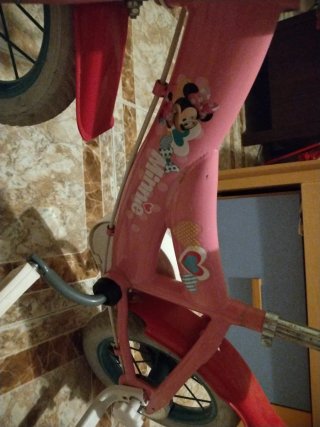 Bicicleta Minnie Niña Rosa