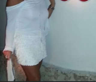 Falda Zara Talla M Círculos Piel Beige