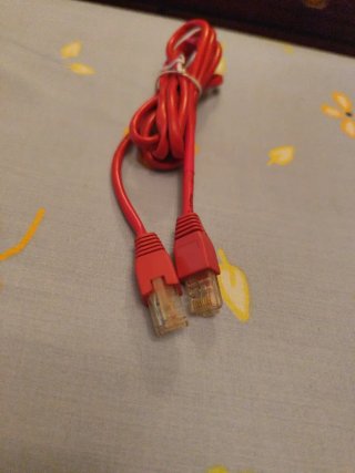 Cable Red Ethernet RJ45 Cruzado Cat 5 UTP Rojo