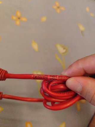 Cable Red Ethernet RJ45 Cruzado Cat 5 UTP Rojo