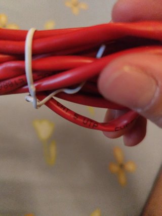 Cable Red Ethernet RJ45 Cruzado Cat 5 UTP Rojo