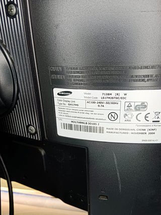 Monitor Samsung SyncMaster, 713м, 17¨