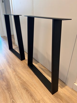 Patas de mesa metal negro estilo industrial