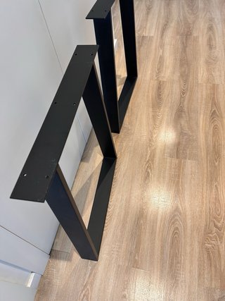 Patas de mesa metal negro estilo industrial