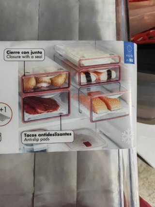 Pack 3 Compartimentos o Recipientes Nevera