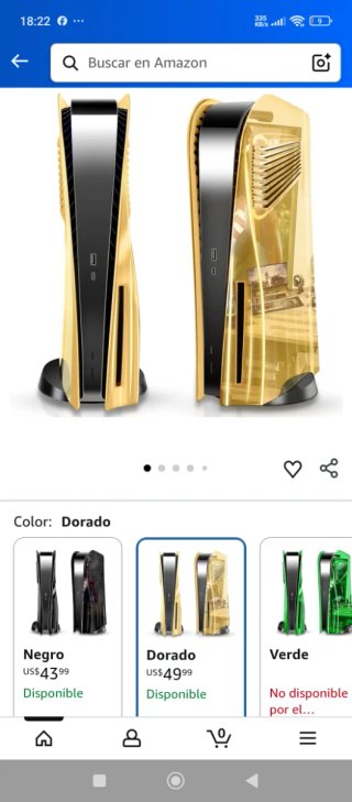 Cover dorata per PlayStation 5