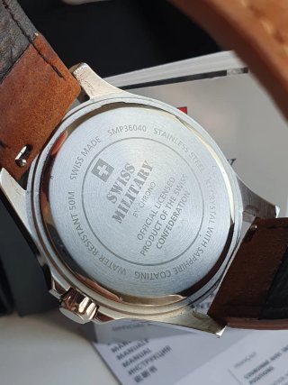 Reloj Swiss Military, mov Ronda Suizo, zafiro
