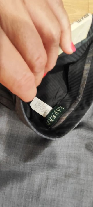 Pantalón de traje Ralph Lauren Gris Talla 4XL