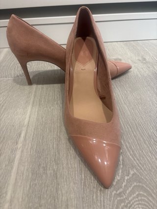 Zapatos de salón beige/rosa talla 41