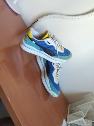 Zapatillas Puma Style Rider BP Azul/Amarillo