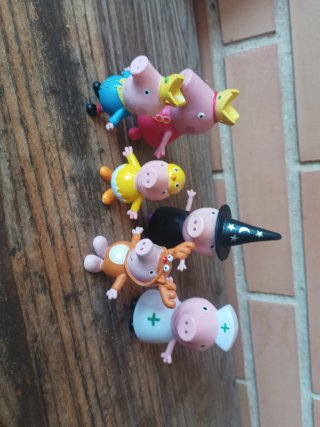 Lote 5 figuras Peppa Pig y amigos