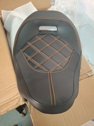 Asiento Doble Harley Davidson Naranja