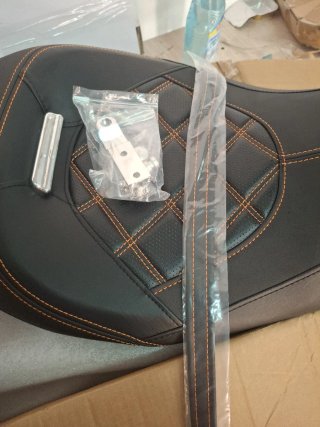 Asiento Doble Harley Davidson Naranja