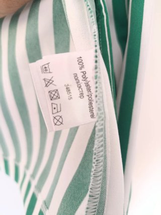Americana rayas verde y blanca Talla 40