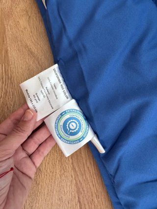Edredón azul poliéster