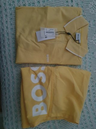 Conjunto BOSS niño amarillo