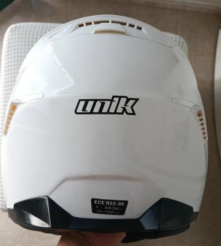 Casco de moto blanco UNIK