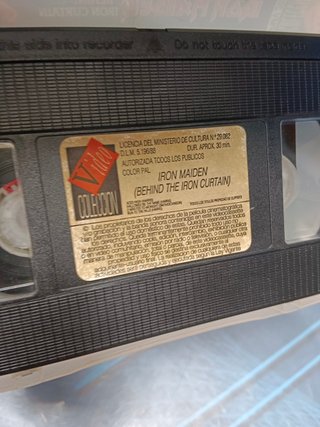VHS IRON MAIDEN BEHIND THE IRON CURTAIN + Bruce Dickinson all areas- Dive! Dive! Live! VHS 1991 Ed Alemana