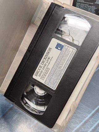 VHS IRON MAIDEN BEHIND THE IRON CURTAIN + Bruce Dickinson all areas- Dive! Dive! Live! VHS 1991 Ed Alemana