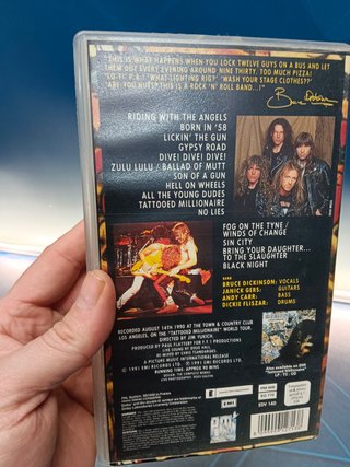 VHS IRON MAIDEN BEHIND THE IRON CURTAIN + Bruce Dickinson all areas- Dive! Dive! Live! VHS 1991 Ed Alemana