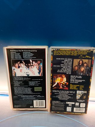 VHS IRON MAIDEN BEHIND THE IRON CURTAIN + Bruce Dickinson all areas- Dive! Dive! Live! VHS 1991 Ed Alemana