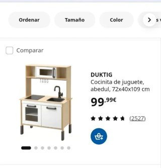 Cocinita de madera Ikea