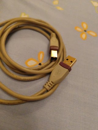 Cavo USB 2.0 A a B Connettori Dorati