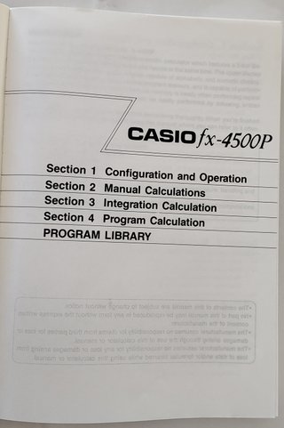 Calculadora Científica Programable Casio fx-4500P