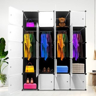 Armario Vestidor Negro 20 Cubos/Puertas NUEVO!