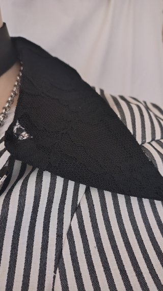 Camicia gessata stile alternativo/gotico