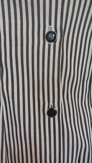 Camicia gessata stile alternativo/gotico